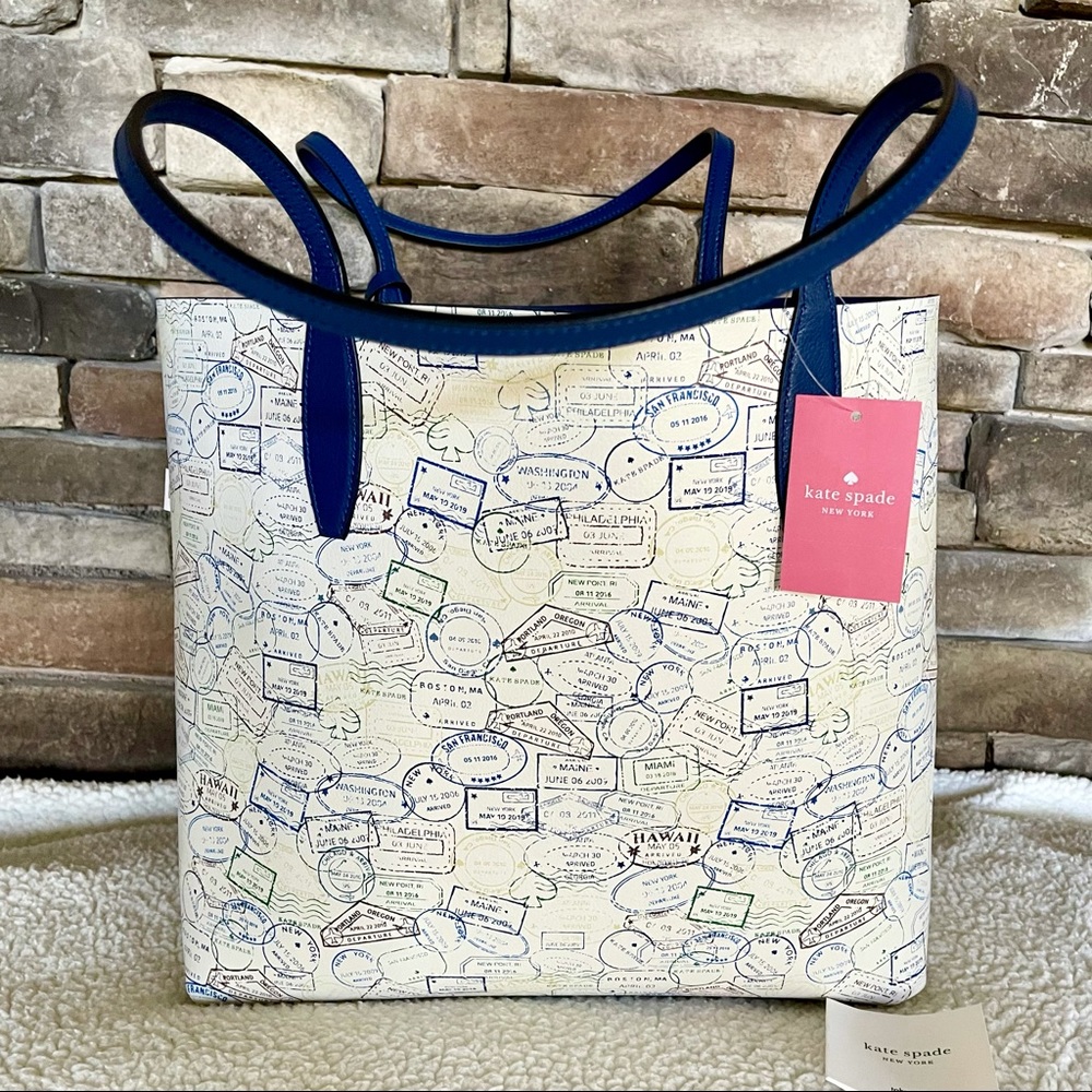 Kate Spade Reversible Beach Tote with Wristlet